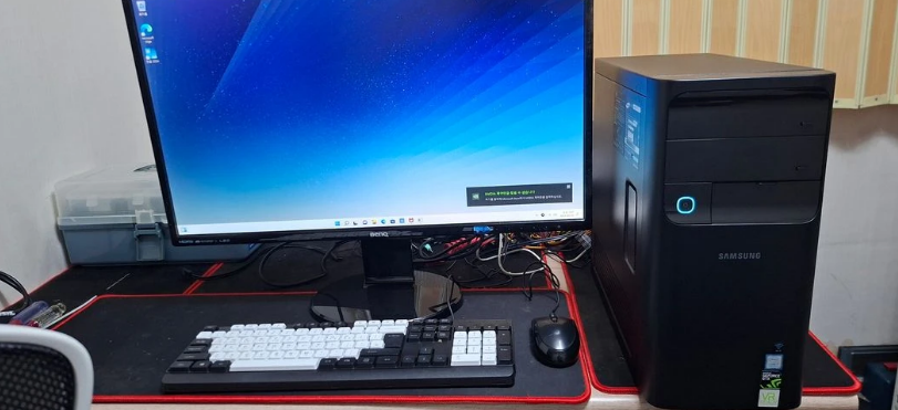 삼성 컴퓨터i7 8700본체 27인치모니터세트